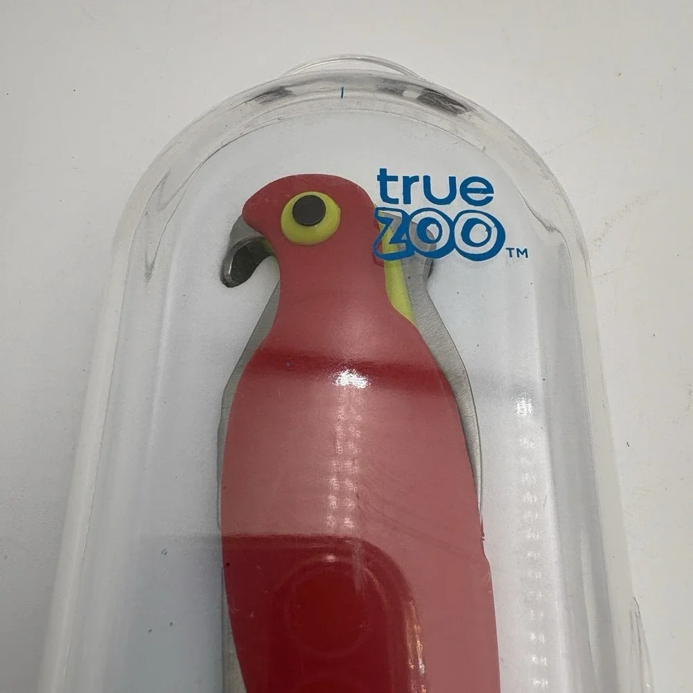 Cuckatoo Red Parrot Bird Corkscrew Bottle Opener Barware Multi Tool NIB